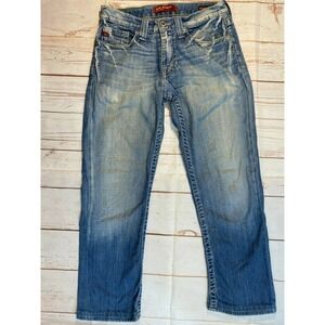 Womens Big Star Union Straight Leg Denim Jeans 28S light wash Made in USA